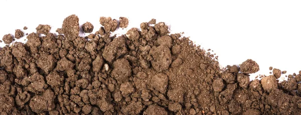 Fertile soil on a white background — Stock Photo, Image