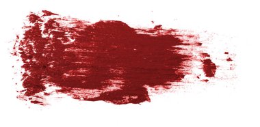 beyaz zemin üzerine kırmızı yağlı boya leke