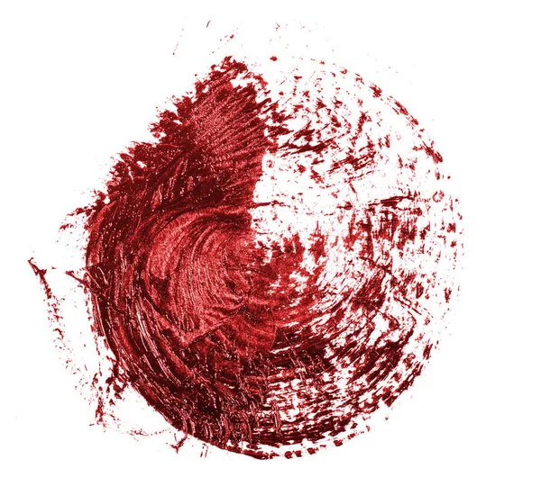 beyaz zemin üzerine kırmızı yağlı boya leke