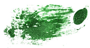 Beyaz arka plan üzerinde petrol yeşil boya lekesi