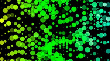 Siyah arkaplandaki çok renkli çemberlerden. 3d 