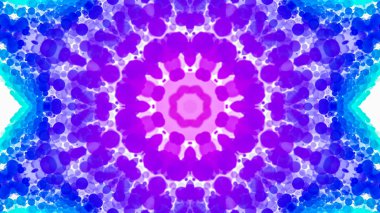 çok renkli beyaz parçacıkların kaleydoskop desenleri