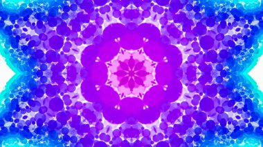 çok renkli beyaz parçacıkların kaleydoskop desenleri