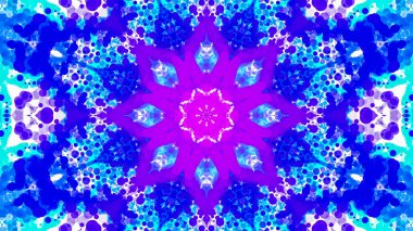 çok renkli beyaz parçacıkların kaleydoskop desenleri