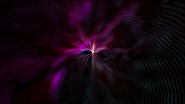 Абстрактний фон світло-фіолетових частинок. 3d візуалізація illu — стокове фото