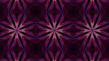 Mor yuvarlak parlak parçacıklardan oluşan kaleydoskop desenleri. abstra