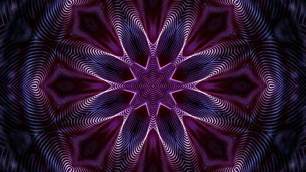 Mor yuvarlak parlak parçacıklardan oluşan kaleydoskop desenleri. abstra