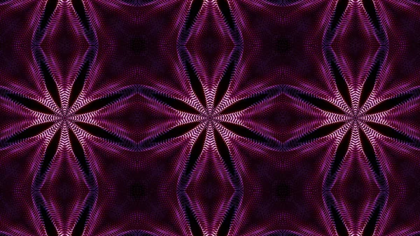 Mor yuvarlak parlak parçacıklardan oluşan kaleydoskop desenleri. abstra