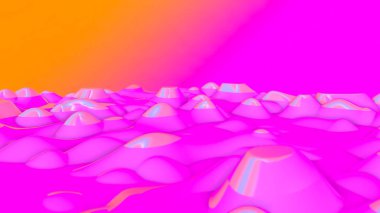 Deforme olmuş düzlem. 3 boyutlu görüntüleme. resimleme