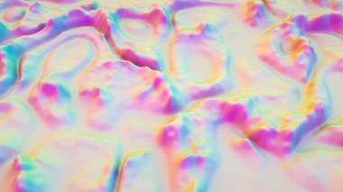 pixelated soyut üç boyutlu arkaplan. neon asit renkleri. 3d resimleme