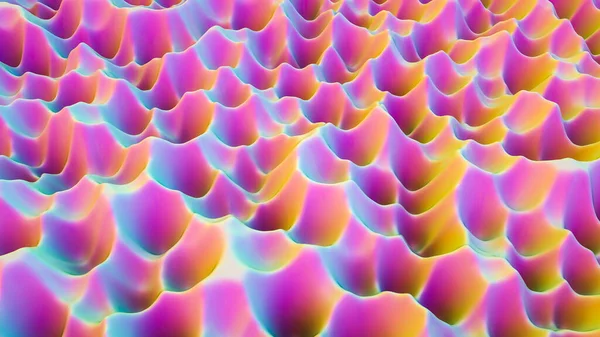 像素化抽象三维背景 钕酸的颜色 3D渲染说明 — 图库照片