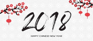 mutlu Çin yeni yılı. Çin afiş