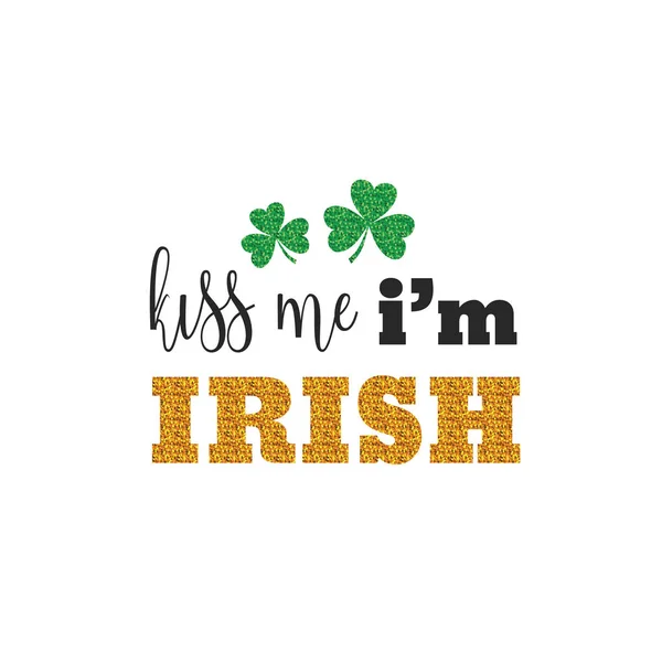 Schattig belettering zin van St. Patrick Day. vector offerte voor banners, t-shirts en kaarten — Stockvector