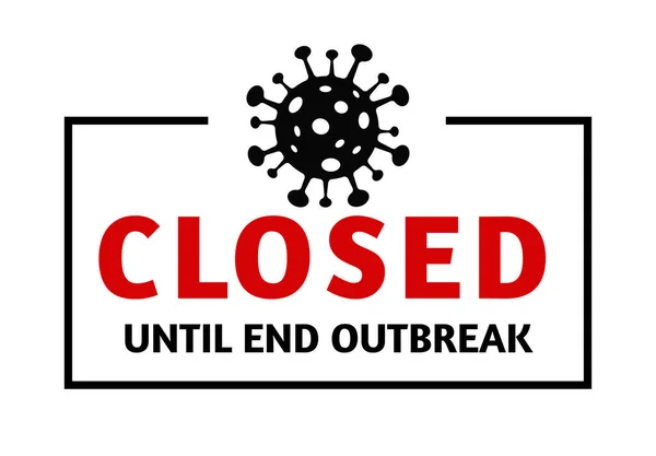 Tanda virus corona peringatan, bahaya virus Corona dan penyakit kesehatan masyarakat dan wabah covid-19. Konsep medis Pandemik dengan sel-sel berbahaya - Stok Vektor