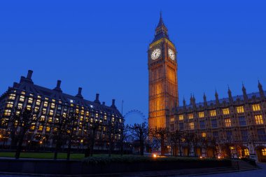 Westminster at Night clipart