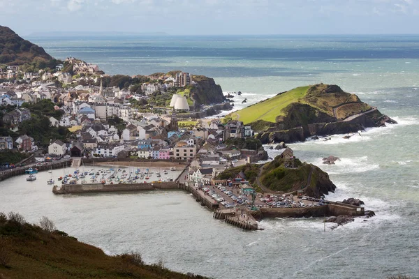 Ilfracombe Town  from a High Viewpoint — Stock Photo, Image