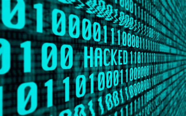 System komputerowy Hacked — Zdjęcie stockowe