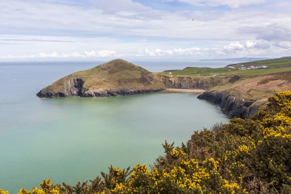 Mwnt BeachとHeadland Ceredigon — ストック写真