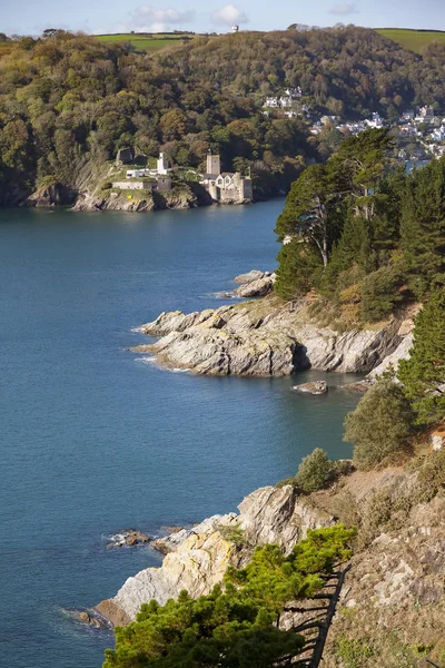 Château de Dartmouth et paysages côtiers Photos De Stock Libres De Droits