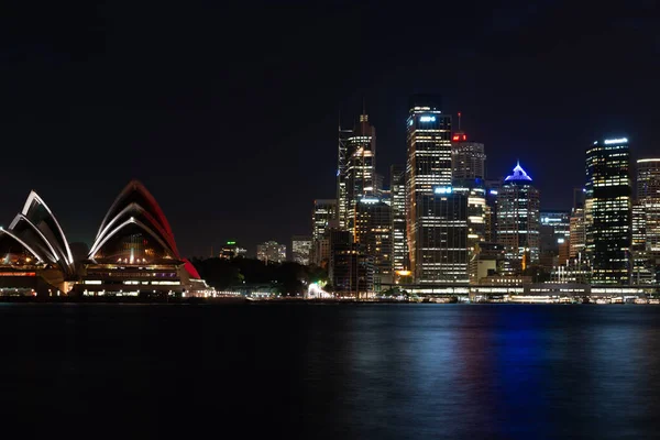 Wonderful View Sydney Opera House Skyline Night — Stock Photo, Image