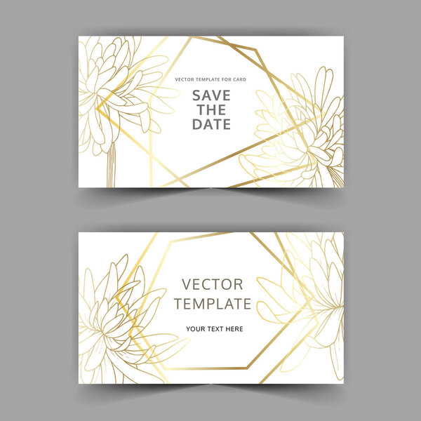 Вектор Хризантема цветочный ботанический цветок. Черно-белый рисунок чернил. Свадебная карточка
.