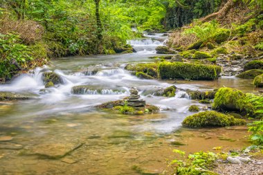 Rocky river Trevillet Kuzey Cornwall