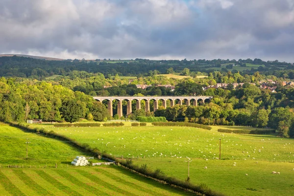Pontcysyllte akvedukten i norra Wales — Stockfoto