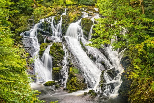 Swallow Falls i Snowdonia National Park — Stockfoto