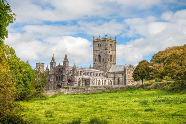 Catedral de St Davids en Gales del Sur — Foto de Stock