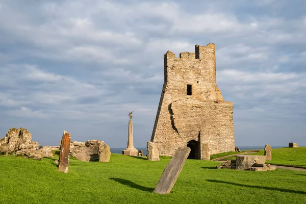 Remains of the north tower gateway at Aberystwyth Castle. — Stock Photo, Image