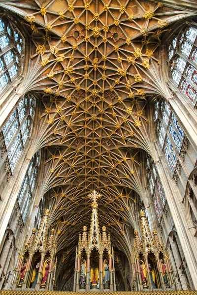 Techo de bóveda en la Catedral de Gloucester — Foto de Stock