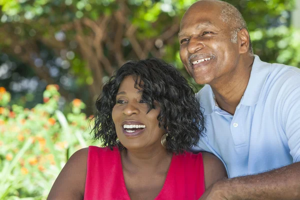 Senior African American Man & Woman Couple — Stock Photo, Image