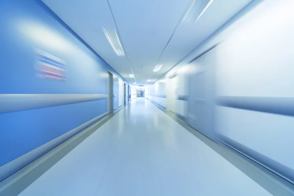Motion Blur ziekenhuis Corridor — Stockfoto