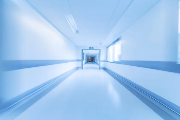 Motion Blur Hospital Corridor — Stock Photo, Image