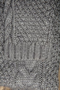 Yakın mesafeden örgü elbise dokusu