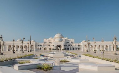 A new, monumental sight in Abu Dhabi, now open to the public, showing the wonders of the arabic exterior architecture. Qasr Al Watan, Presidential. Abu Dhabi/UAE, November 06.2019