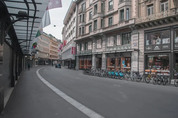 Leere Straßen Quarantäne Geschlossene Geschäfte Vermisste Touristen Kollabierte Wirtschaft Eine — Stockfoto