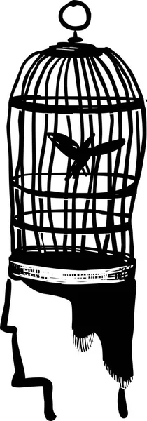 Cage à tête — Image vectorielle