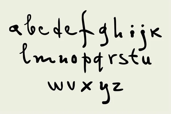 Alfabeto vettoriale disegnato a mano — Vettoriale Stock