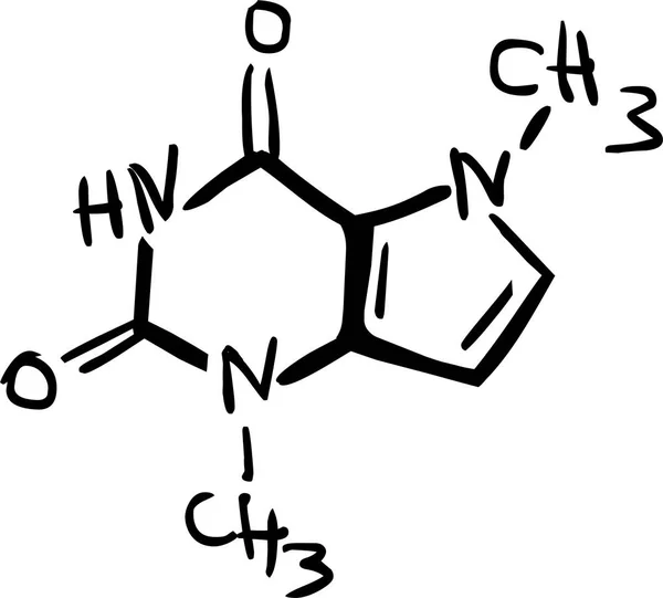 Moleculaire structuur van chocolade — Stockfoto