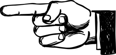 işaret parmağını simgesi