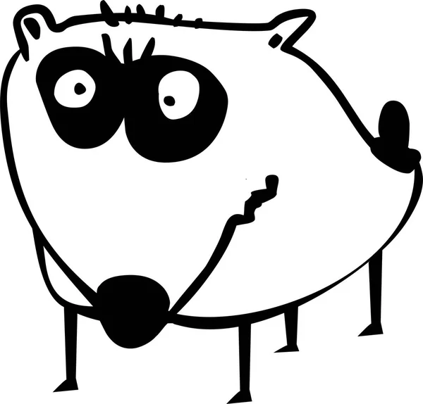 Funny pes ilustrace — Stockový vektor