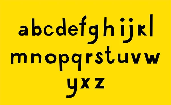 Alfabeto Vettoriale Disegnato Mano — Vettoriale Stock