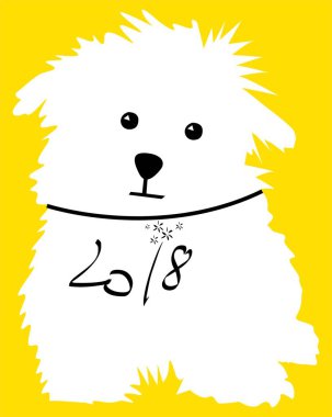  Köpek yılı. Çin yeni yıl 2018. 