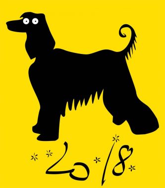  Köpek yılı. Çin yeni yıl 2018. 