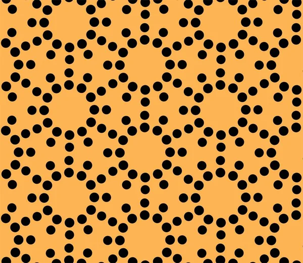 Seamless Vector Pattern Dotted Circles — Stock Vector