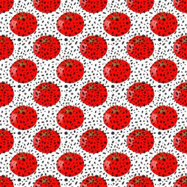 gerçekçi domatesler dikişsiz desen