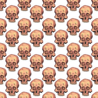 insan kafatasları ile Seamless Modeli