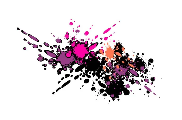 Tinta Colorida Espirra Contexto Abstrato — Fotografia de Stock