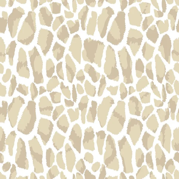Giraffe Skin Seamless Pattern Animal Print Background — Stock Vector